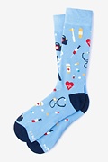 Doctor Medical Light Blue Sock Photo (0)