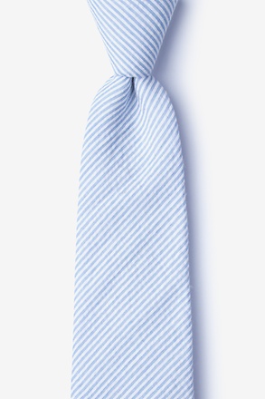 _Cheviot Light Blue Extra Long Tie_