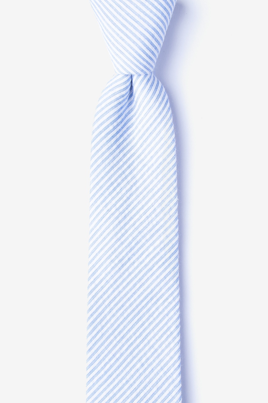 Cheviot Light Blue Skinny Tie Photo (0)