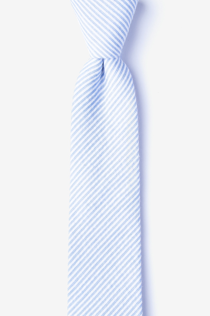 CHEVIOT LIGHT BLUE SKINNY TIE