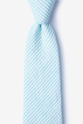Clyde Light Blue Extra Long Tie Photo (0)