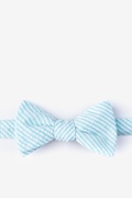 Clyde Light Blue Self-Tie Bow Tie Photo (0)