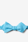 Denver Light Blue Diamond Tip Bow Tie Photo (0)