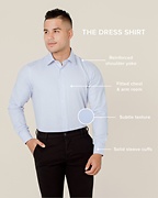 Elijah Light Blue Dress Shirt Photo (5)