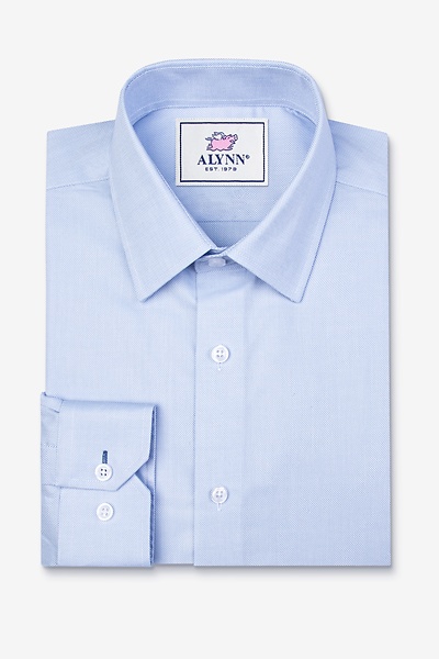 Light Blue Cotton Elijah Dress Shirt | Ties.com