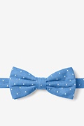 Huntington Polka Dots Light Blue Pre-Tied Bow Tie Photo (0)