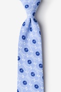 La Grande Light Blue Extra Long Tie Photo (0)