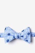 La Grande Light Blue Self-Tie Bow Tie Photo (0)