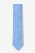 Light Blue Huntington Polka Dots Skinny Tie Photo (0)