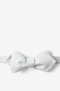 Light Blue Northrup Stripe Diamond Tip Bow Tie Photo (0)