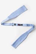 Light Blue Warner Cotton Polka Dots Batwing Bow Tie Photo (1)
