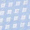 Light Blue Cotton Poway Diamond Tip Bow Tie