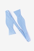 Teague Light Blue Self-Tie Bow Tie Photo (1)