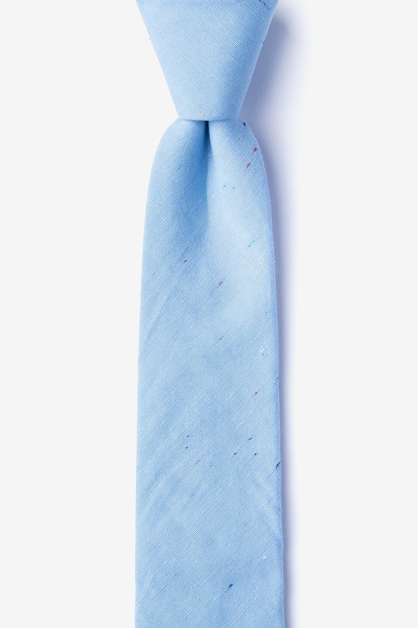 Teague Light Blue Skinny Tie Photo (0)