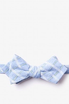 Yakima Light Blue Diamond Tip Bow Tie