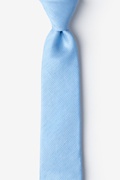 Light Blue Port Belle Skinny Tie Photo (0)