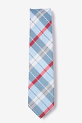 Port Harbour Light Blue Skinny Tie Photo (0)