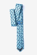 Blue Whales Light Blue Skinny Tie Photo (1)