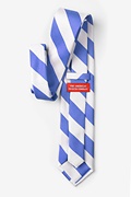 Carolina Blue & White Stripe Light Blue Extra Long Tie Photo (1)