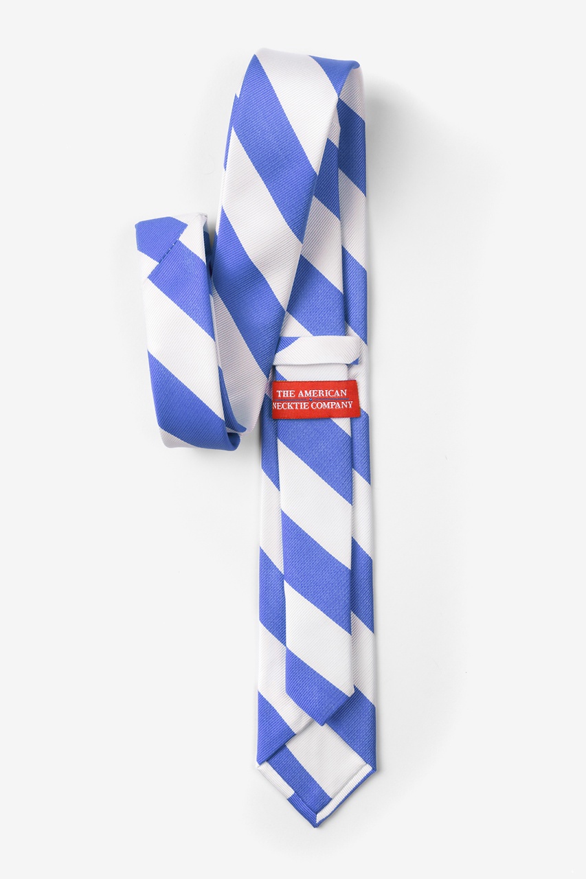 Carolina Blue & White Stripe Light Blue Skinny Tie Photo (1)
