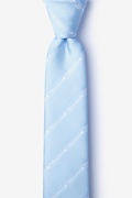 Flying Arrows Light Blue Skinny Tie Photo (0)