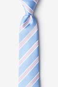 Light Blue Microfiber Jefferson Stripe