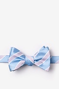 Light Blue Microfiber Jefferson Stripe