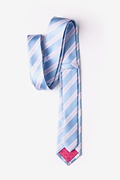 Jefferson Stripe Light Blue Skinny Tie Photo (1)