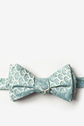 Seahorses Light Blue Self-Tie Bow Tie Photo (0)