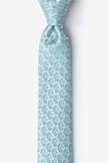 Seahorses Light Blue Skinny Tie Photo (0)