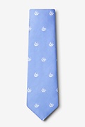 Ships Ahoy Light Blue Extra Long Tie Photo (1)