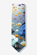Something's Fishy Light Blue Tie Photo (1)