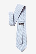 Seersucker Blue Stripe Tie Photo (2)