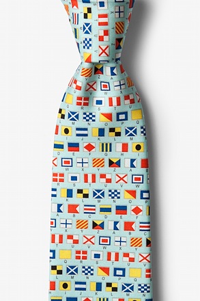 Communic-ocean Light Blue Tie