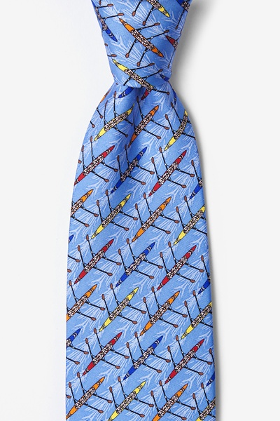 Light Blue Silk Crew Tie