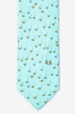 Deep Sea Dining Light Blue Tie