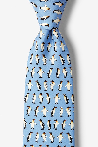 Light Blue Silk Emperor Returns Tie