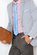 Gable Light Blue Skinny Tie Photo (2)