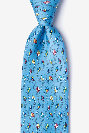 _Go Fly A Kite Light Blue Tie_