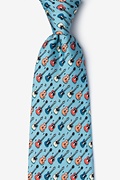 Guitar God Light Blue Tie Photo (0)