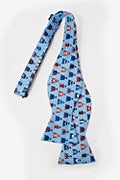 Jockey Chic Light Blue Self-Tie Bow Tie Photo (1)
