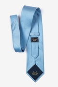 Light Blue Solid Stitch Extra Long Tie Photo (1)