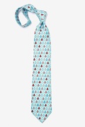 Pa-tree-otic Light Blue Tie Photo (2)