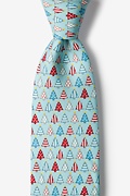 Pa-tree-otic Light Blue Tie Photo (0)