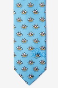 Pirate Ships Light Blue Tie Photo (0)