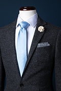 Rene Light Blue Skinny Tie Photo (2)