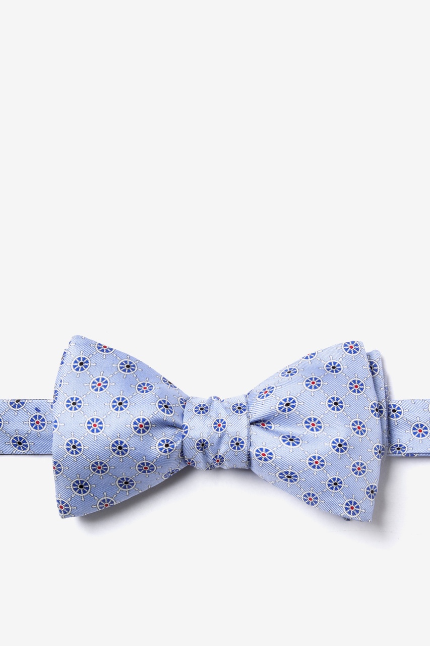 Taking the Helm Light Blue Self-Tie Bow Tie Photo (0)