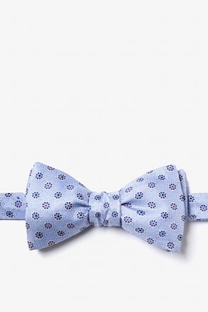 Taking the Helm Light Blue Self-Tie Bow Tie