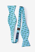 Tree-mendous Light Blue Self-Tie Bow Tie Photo (1)