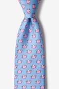 When Pigs Fly Light Blue Tie Photo (0)